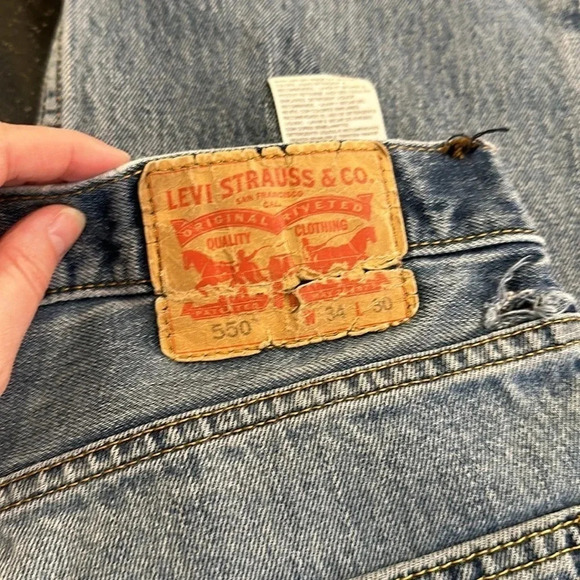 LEVI’S 550 Distressed Jeans Size W34 L30 - Picture 9 of 14